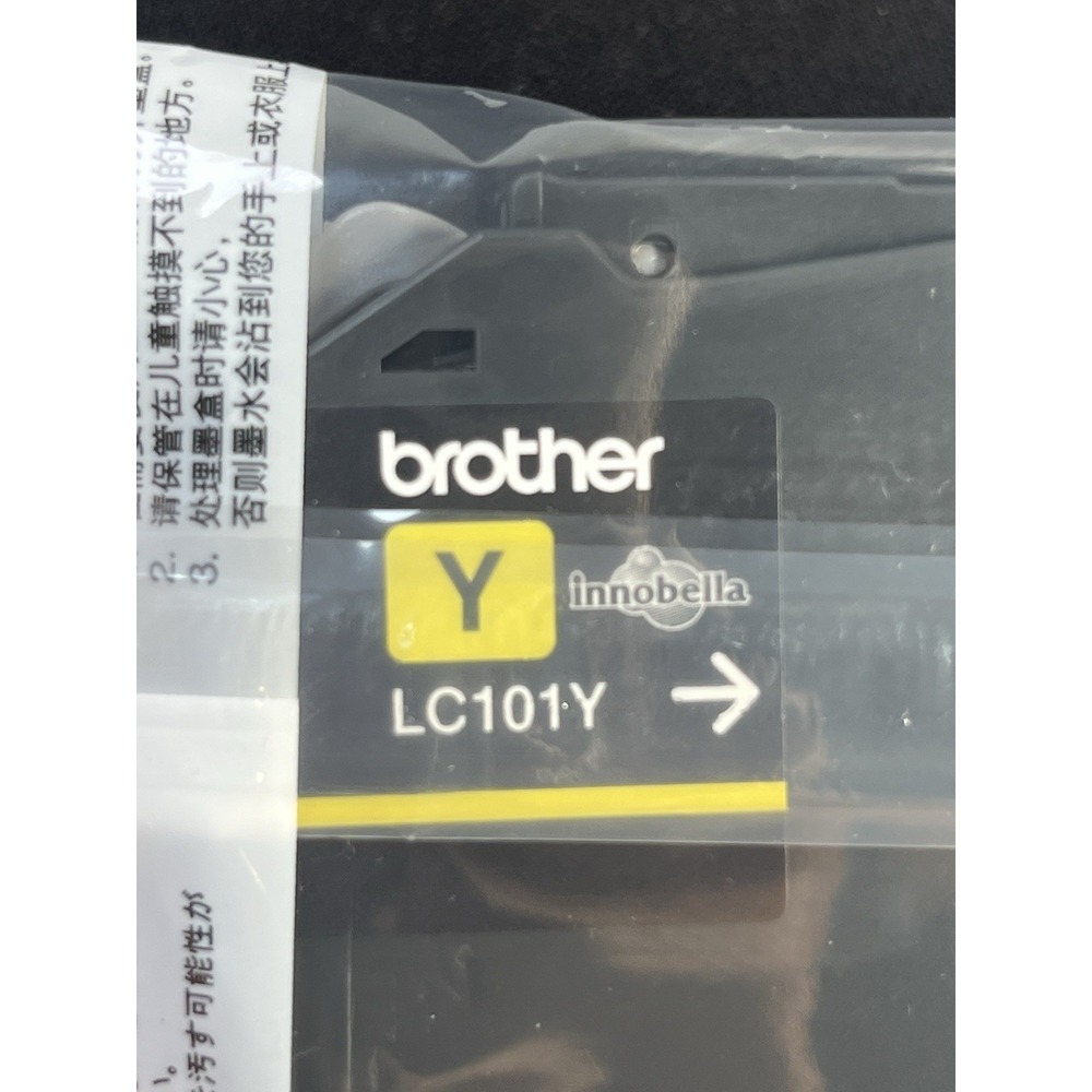 NEW Brother LC101Y Yellow Ink Cartridge (sealed, No Box)